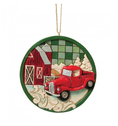 Santa on Step Decorating Tree Figurine