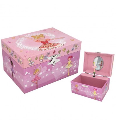 Guarda Jóias rosa bailarina branca