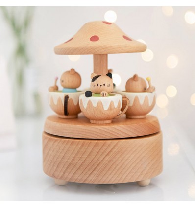 Carrossel Azul e Vermelho