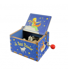 Hand crank wooden box