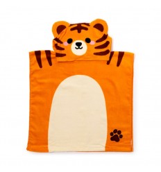 Toalha infantil com capuz Alfie o tigre Adoramals