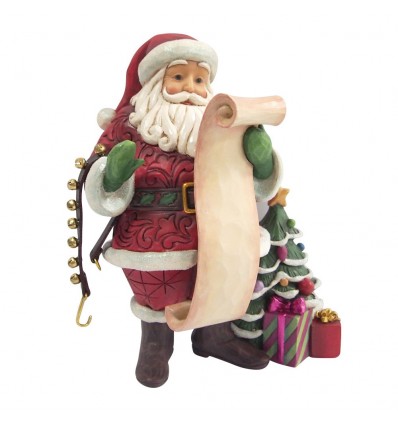 Santa on Step Decorating Tree Figurine