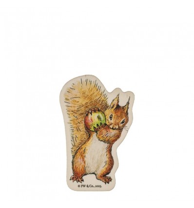 Esquilo Nutkin Íman de Madeira - Beatrix Potter