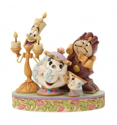 Lumiere, Mrs Potts, Cogsworth and Chip - Disney ©