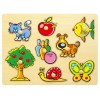 Puzzle de Madeira com Botões Grandes