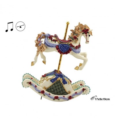 Cavalo Baloico Musical Preto