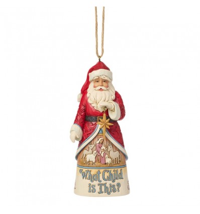 © Pai Natal com Canção da Heartwood Creek Ornamento - Jim Shore