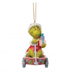 Grinch no Carrinho com Prendas Ornamento