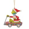 Grinch a subir chaminé Ornamento