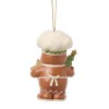 Santa on Step Decorating Tree Figurine