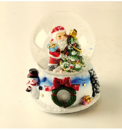 Pai Natal Presentes - Bola de Neve - Caixa de Música
