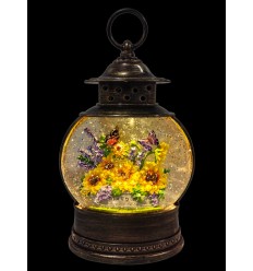White glitter lantern