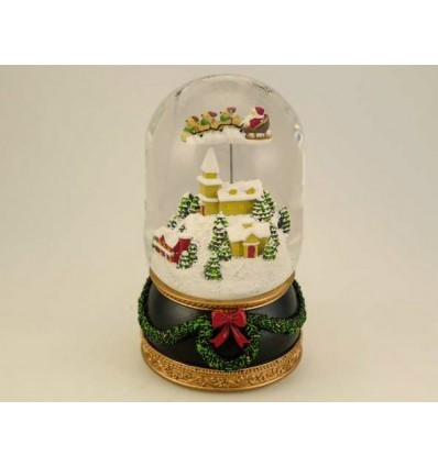 Snow globe nativity music box