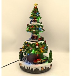 Snow globe with Santa and gifts