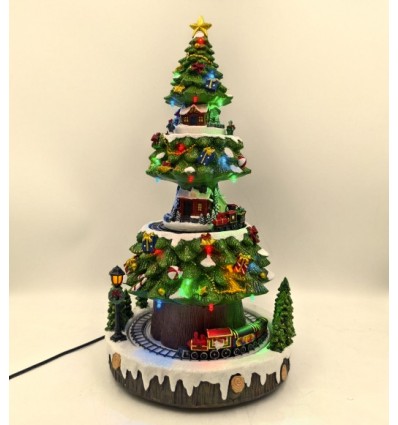 Snow globe with Santa and gifts