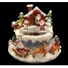 Santa Claus with white reindeer