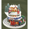 Santa Claus with white reindeer