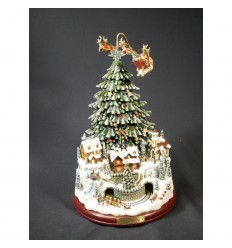 Snow globe with Santa and gifts