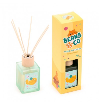 Algodão fresco Beans & Co - Difusor de fragrância Mikado 100ml