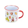 Caneca Porcelana de bordo fino Cavaleiros e Dragões