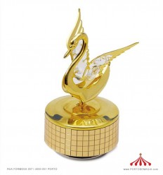 Swan with 4 Austrians Crystals