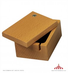 Hand crank wooden box
