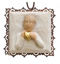 Heart of Gold Metal Ornament - Willow Tree ®