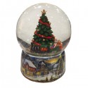 Árvore de Natal - bola de neve porcelana
