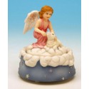 Angel with sheep in polystone