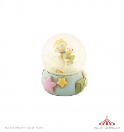 Globo de neve patinho menino