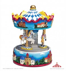 Carousel in Polystone with Bavarian Images